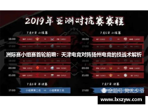 洲际赛小组赛首轮前瞻：天津电竞对阵扬州电竞的技战术解析